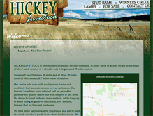 Tablet Screenshot of hickeylivestock.com